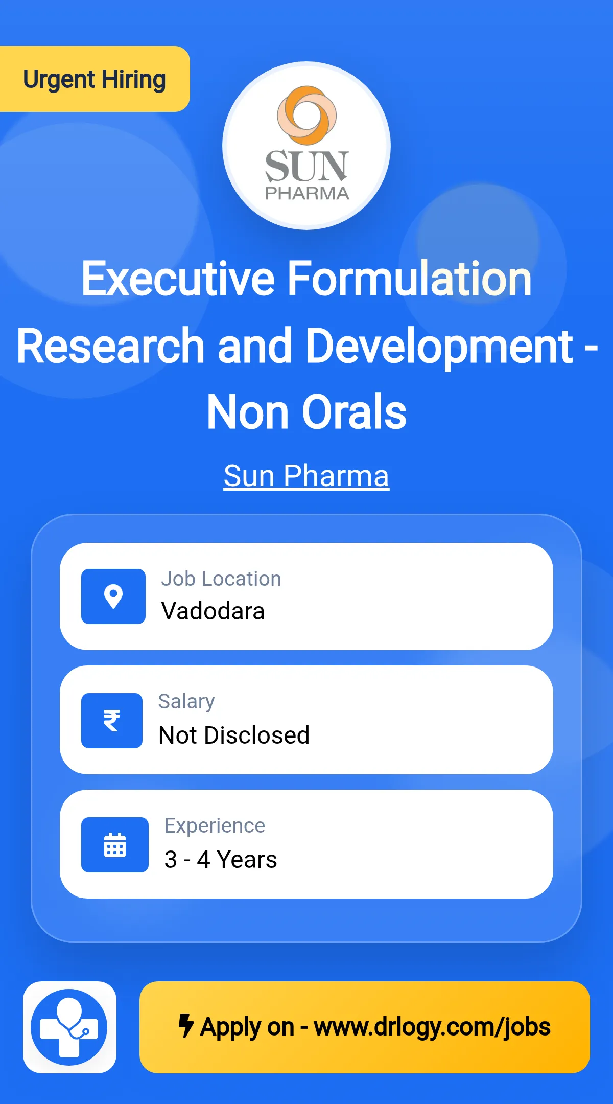 Executive  Formulation Research and Development - Non Orals