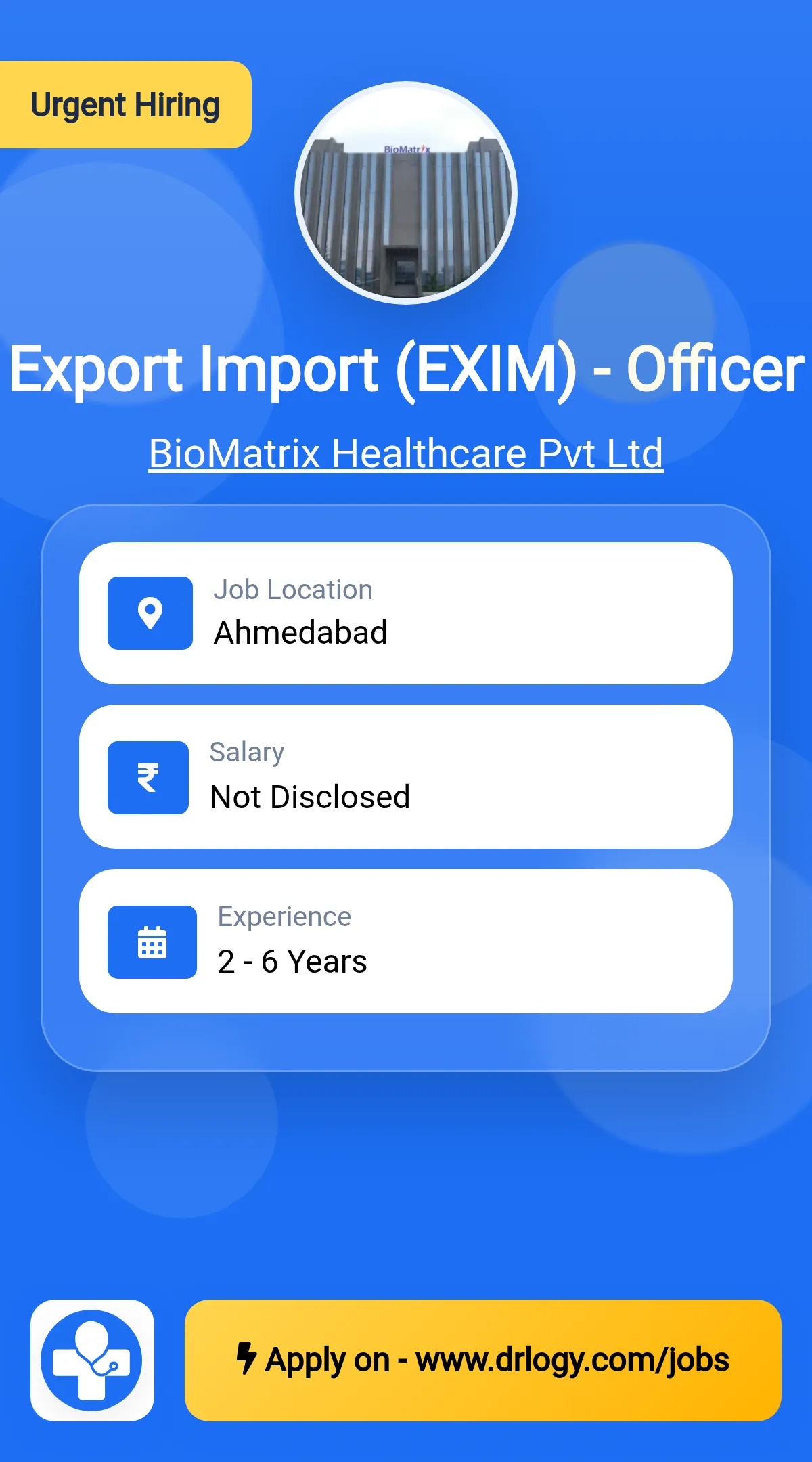 Export Import (EXIM) - Officer