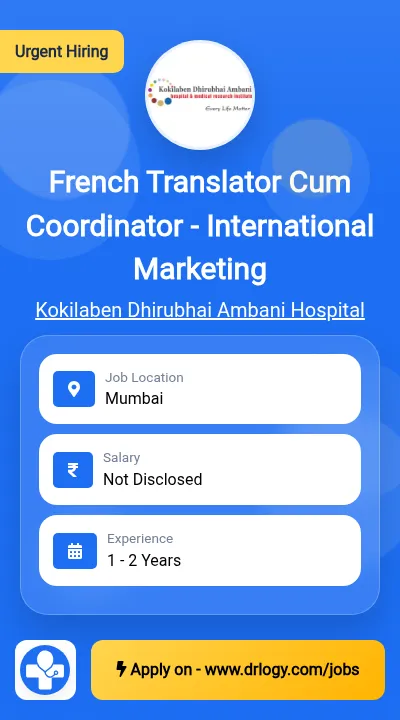 French Translator Cum Coordinator - International Marketing