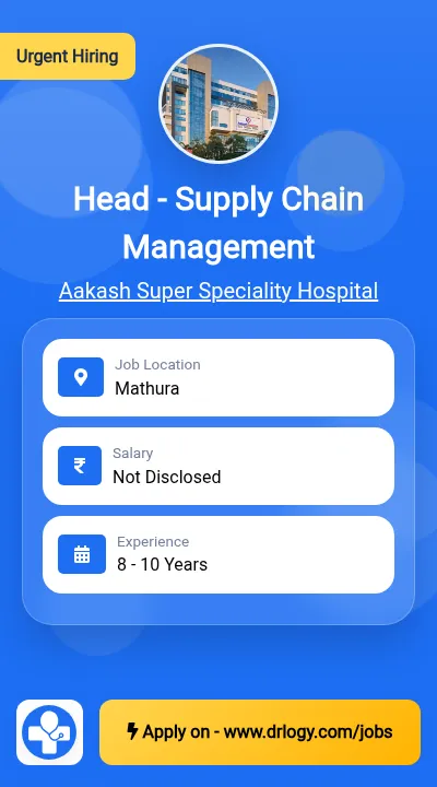 Head - Supply Chain Management
