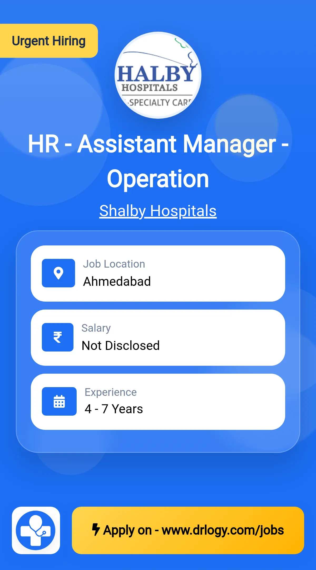 HR - Assistant Manager - Operation