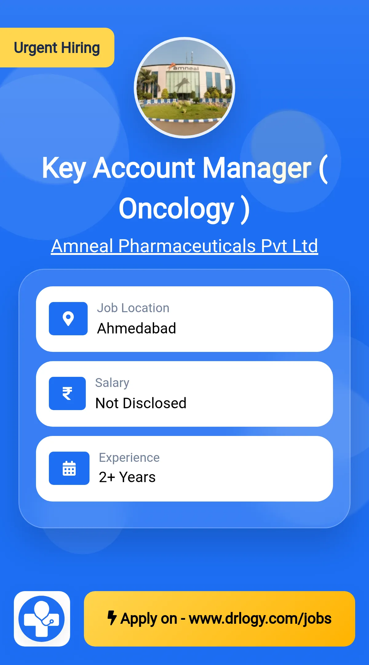 Key Account Manager ( Oncology )