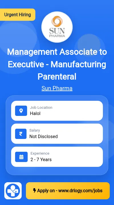 Management Associate to Executive - Manufacturing Parenteral