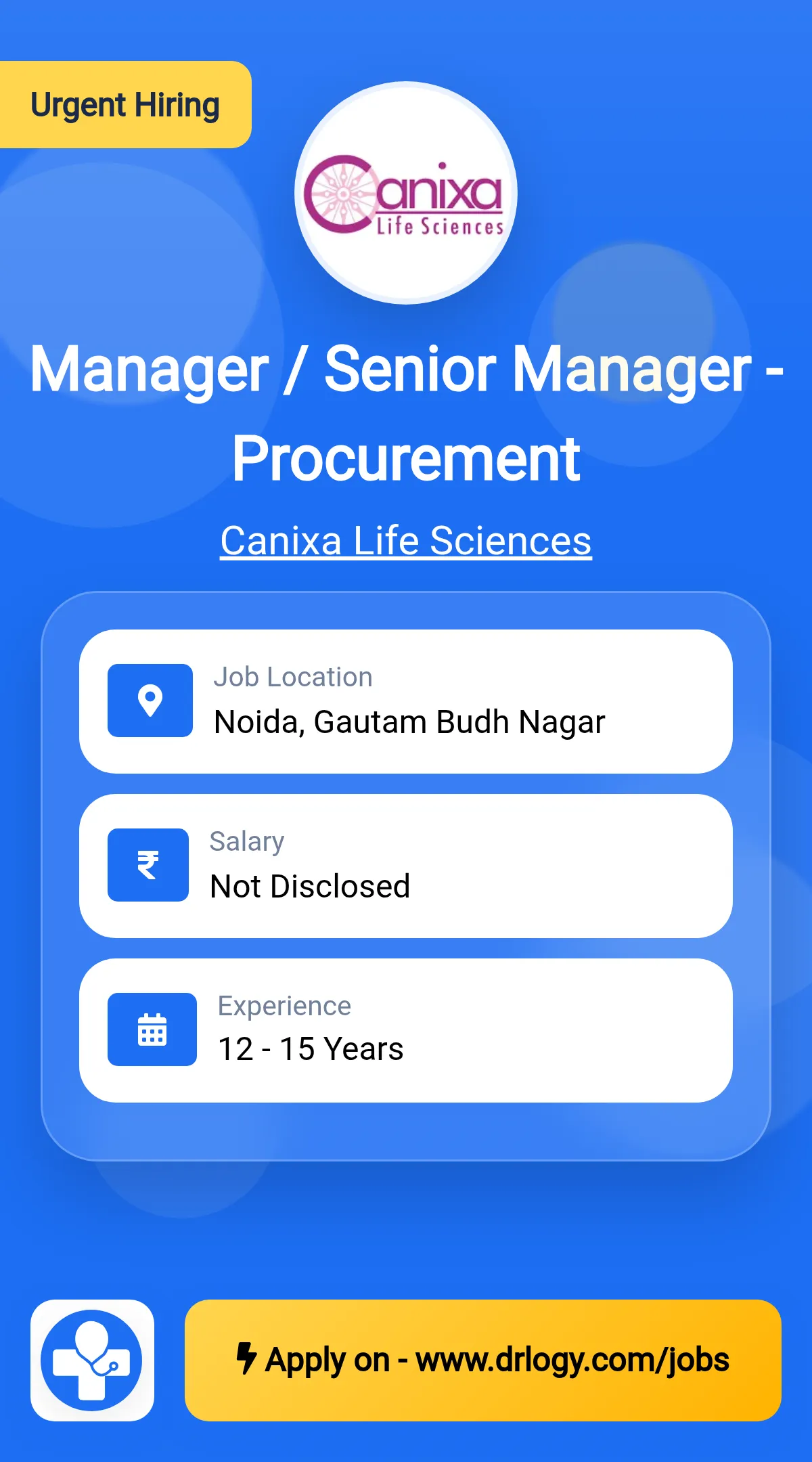 Manager / Senior Manager - Procurement