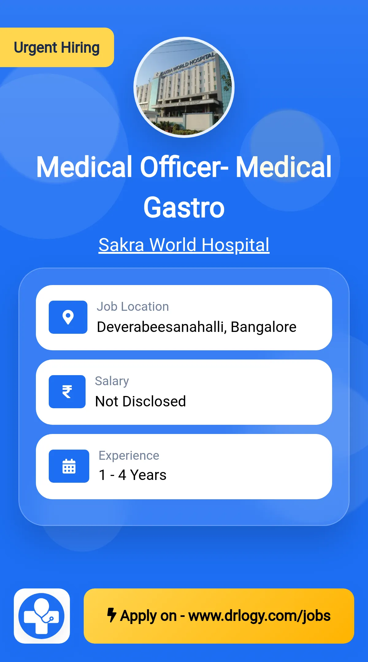 Medical Officer- Medical Gastro