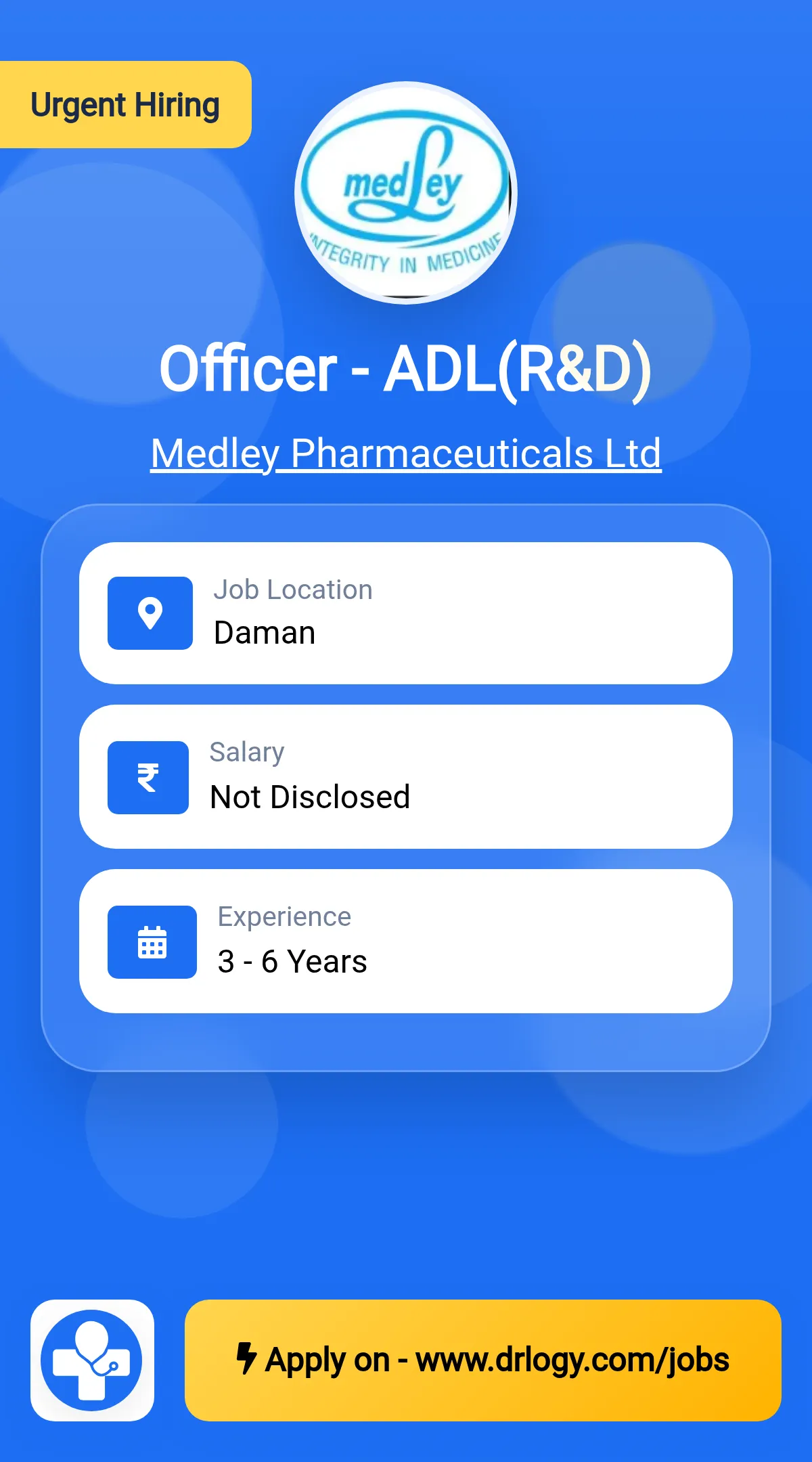 Officer - ADL(R&D)