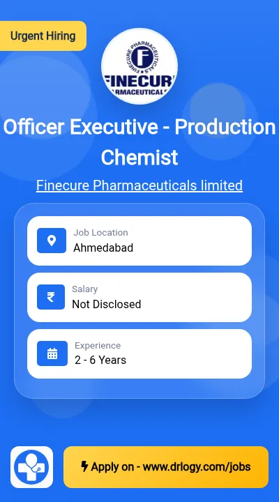 Officer Executive - Production Chemist