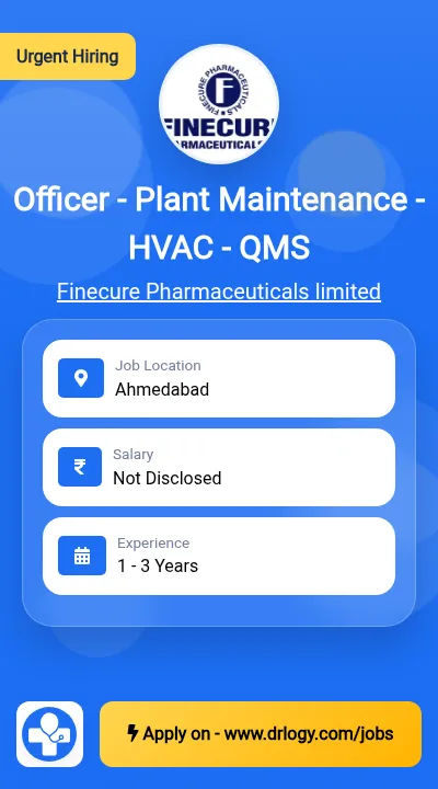 Officer - Plant Maintenance - HVAC - QMS