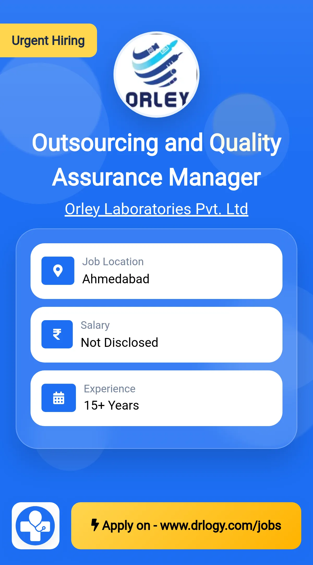 Outsourcing and Quality Assurance Manager