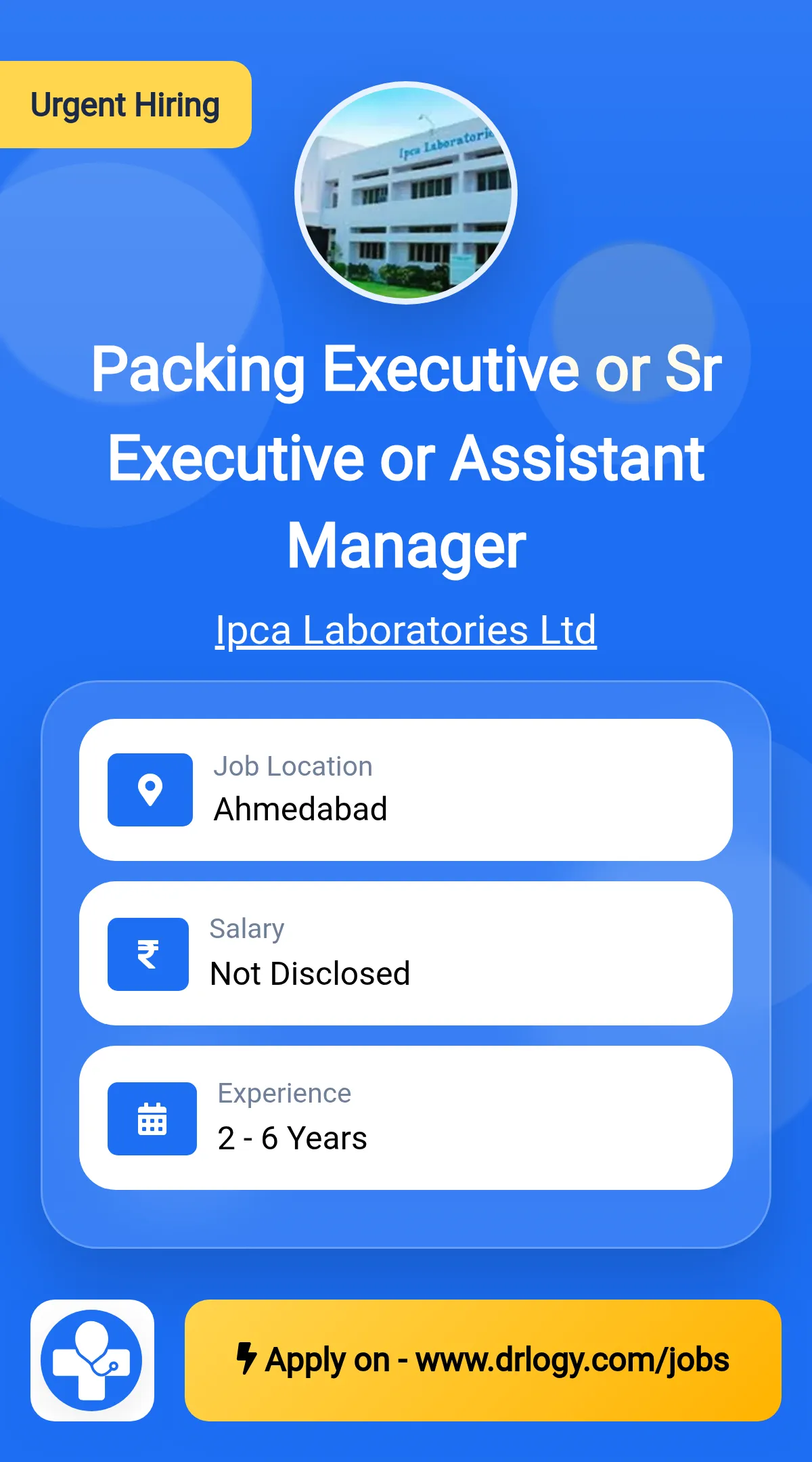 Packing Executive or Sr Executive or Assistant Manager