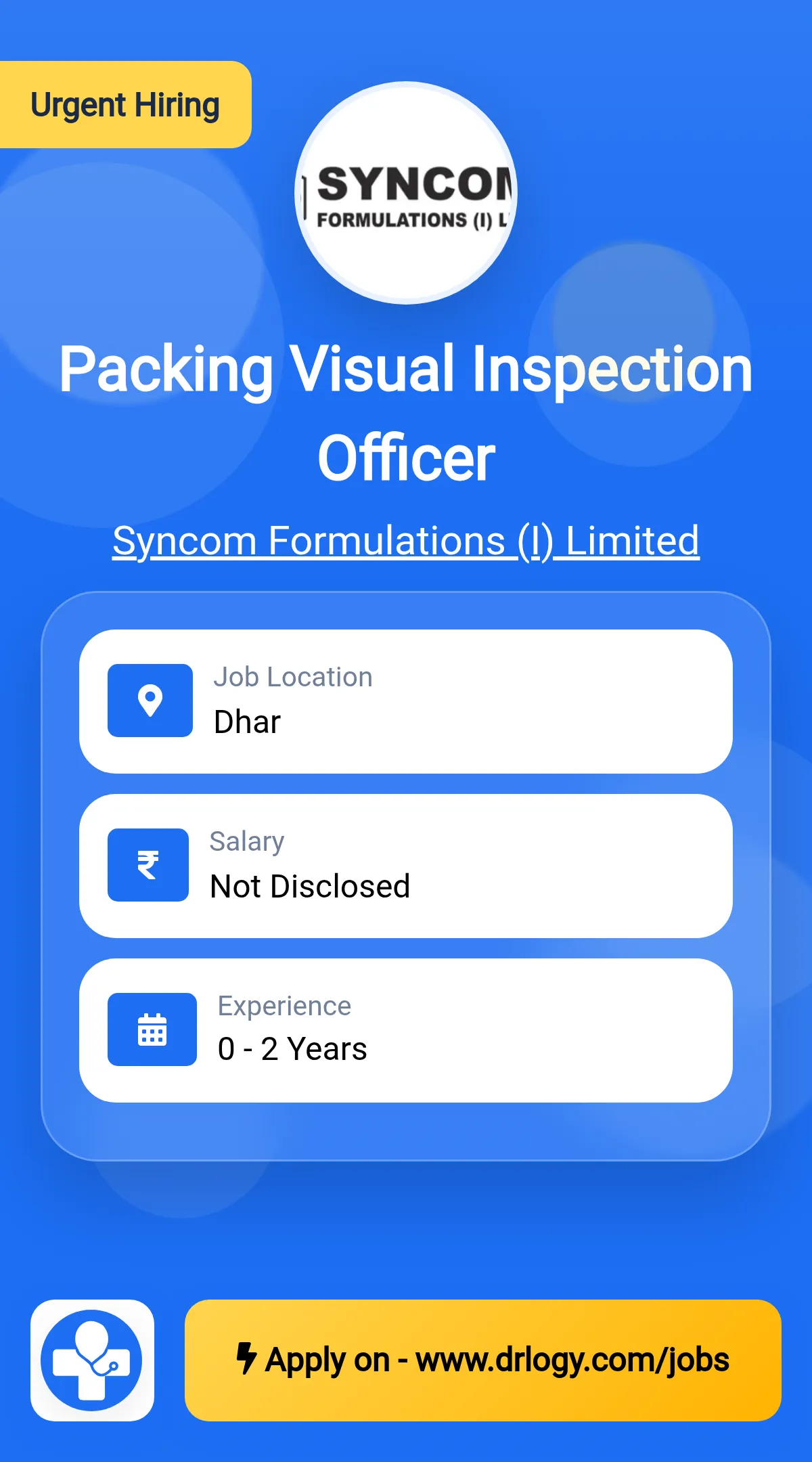 Packing Visual Inspection Officer