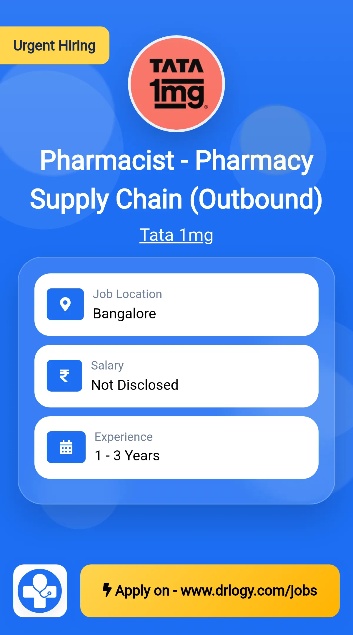 Pharmacist - Pharmacy Supply Chain (Outbound)