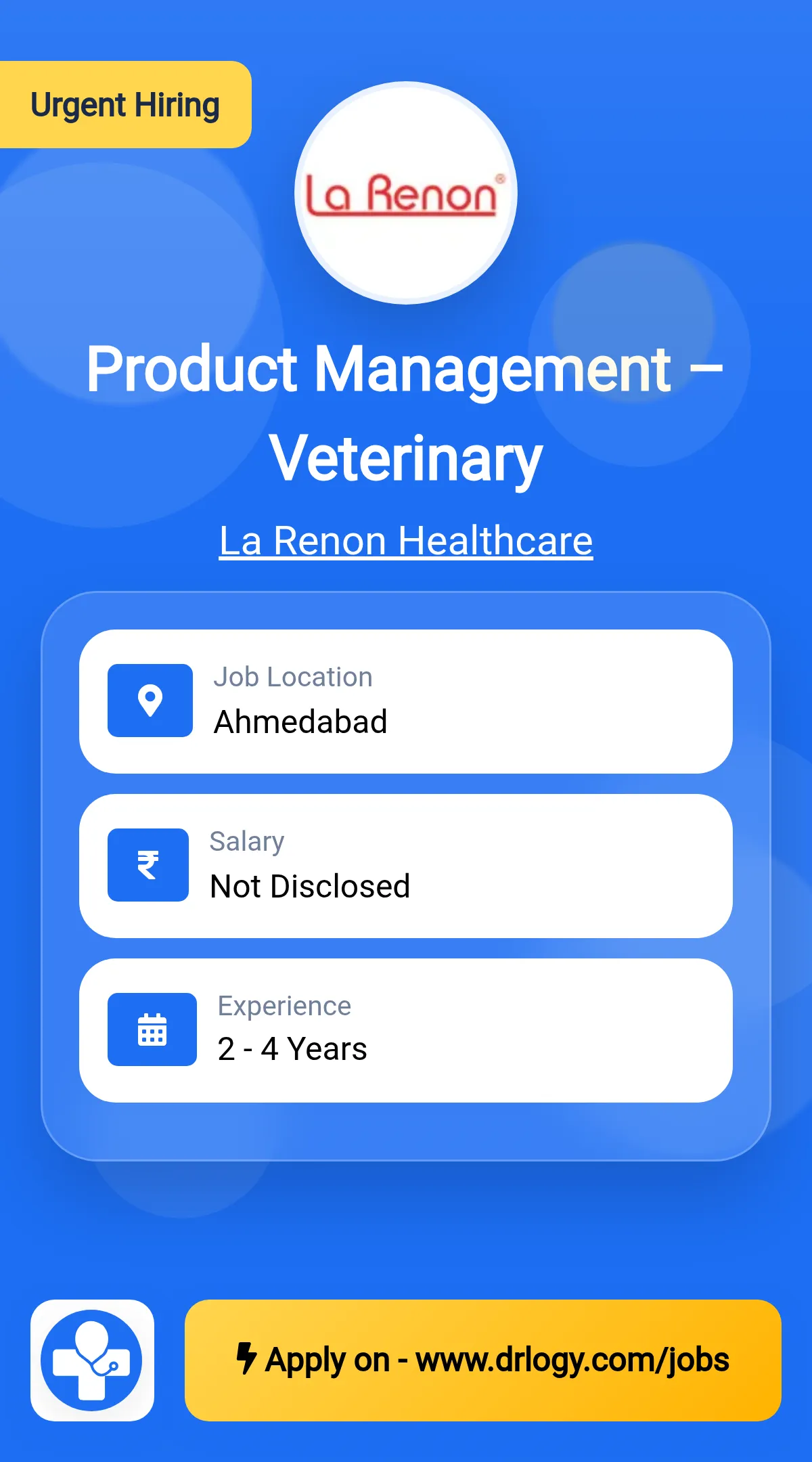 Product Management – Veterinary Job in Ahmedabad at La Renon Healthcare