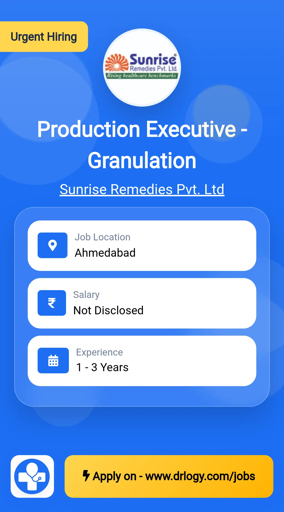 Production Executive - Granulation
