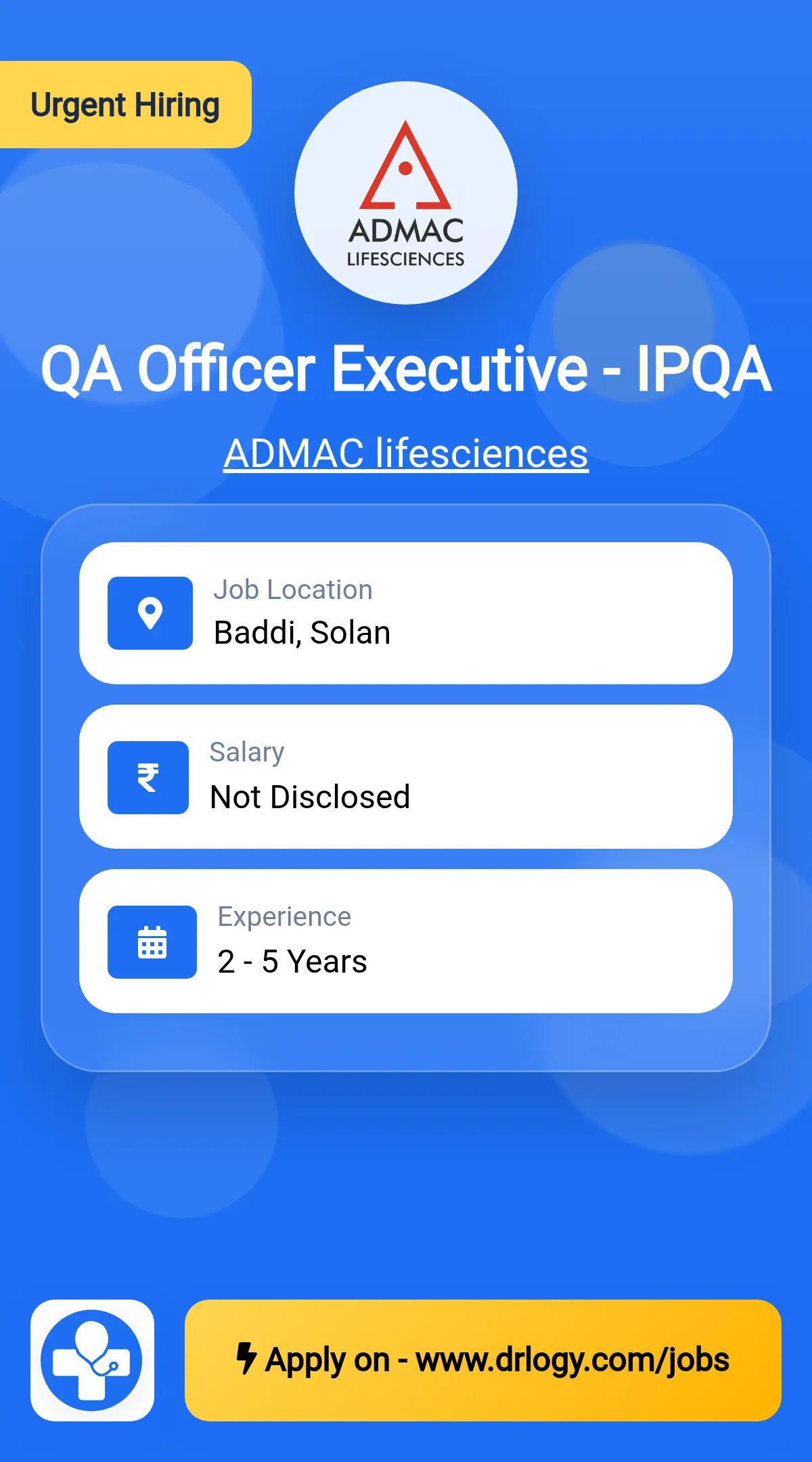 QA Officer or Executive - IPQA