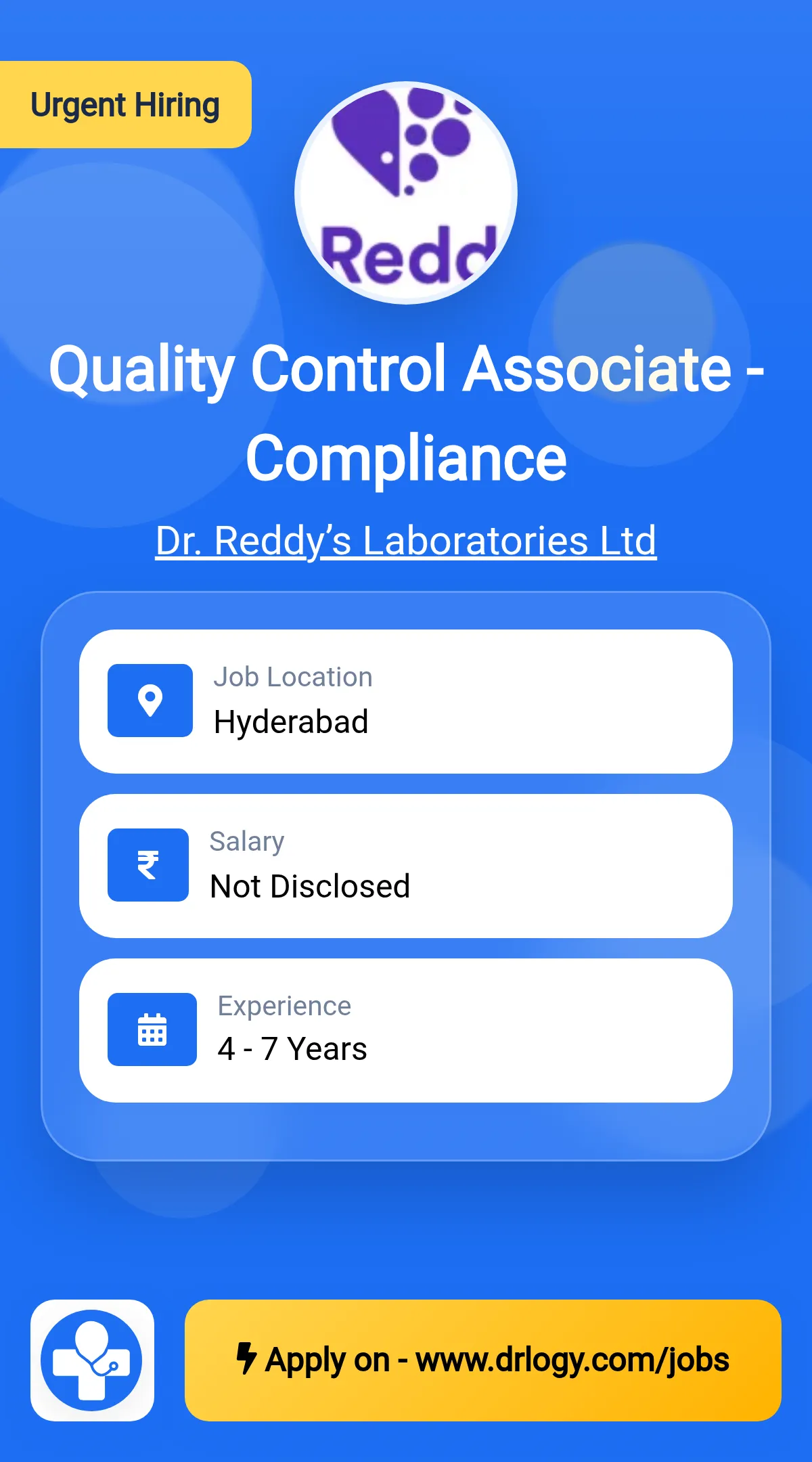 Quality Control Associate - Compliance