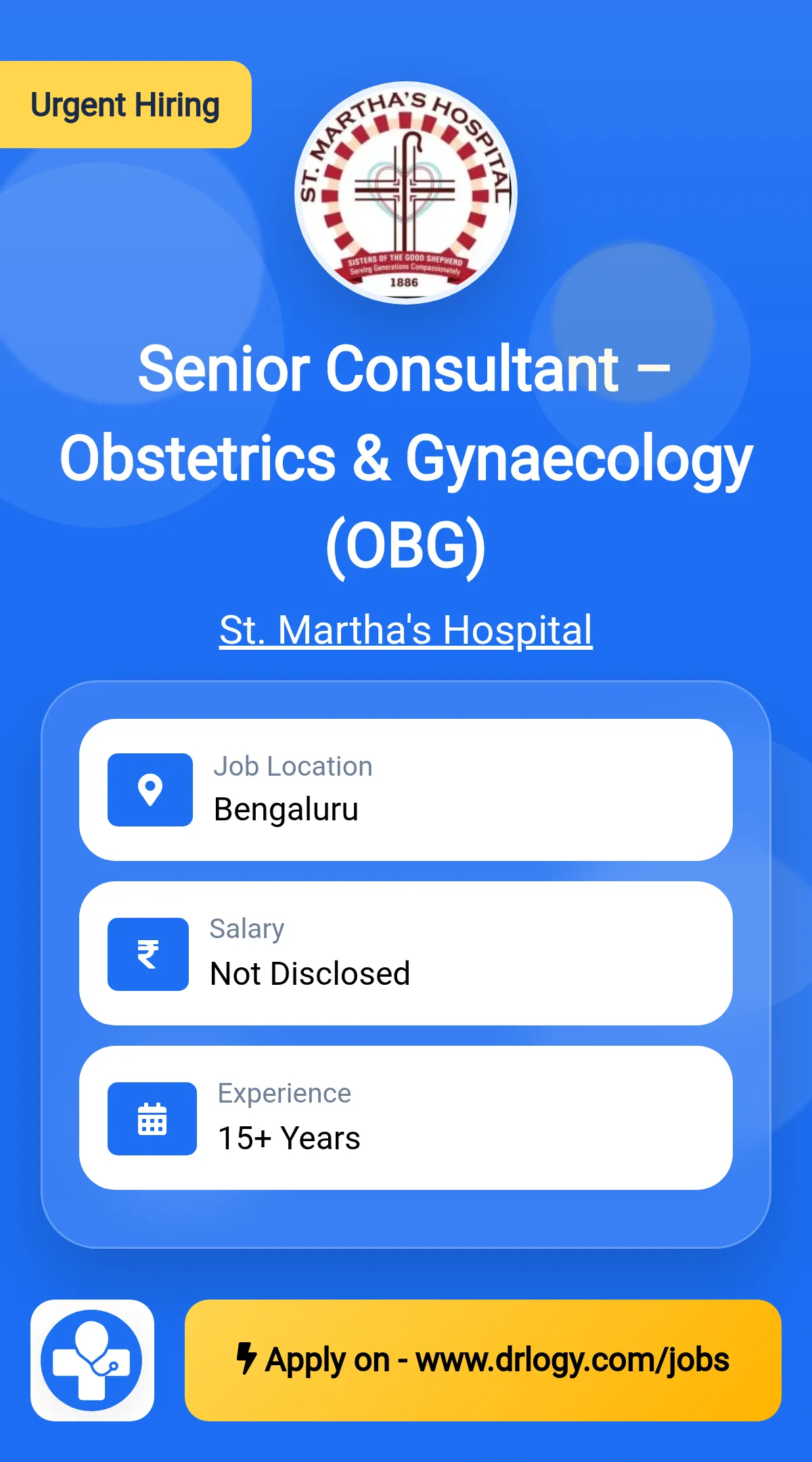 Senior Consultant – Obstetrics & Gynaecology (OBG)