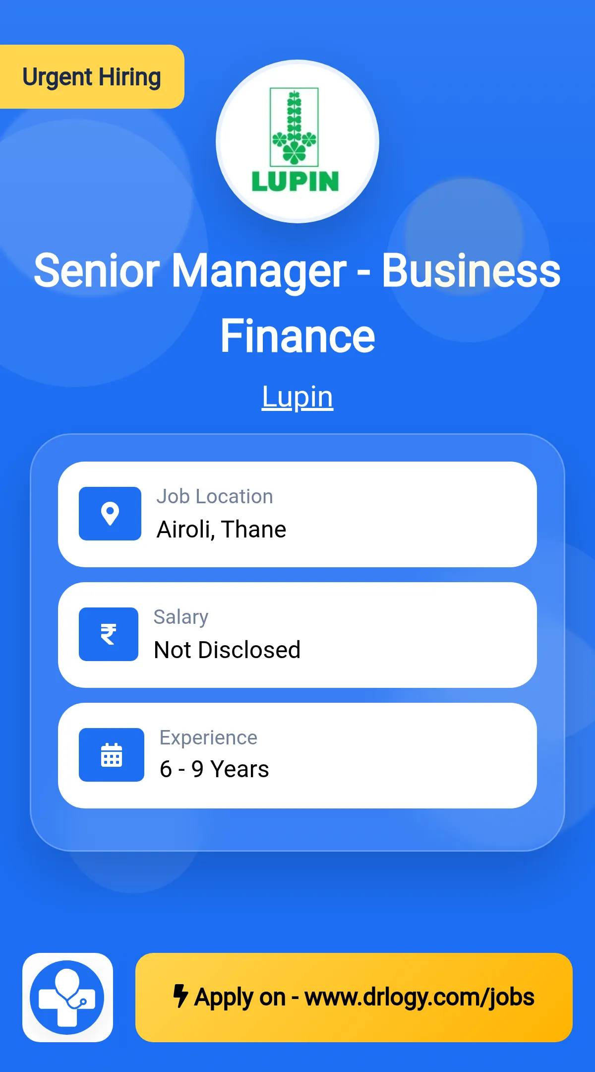 Senior Manager - Business Finance