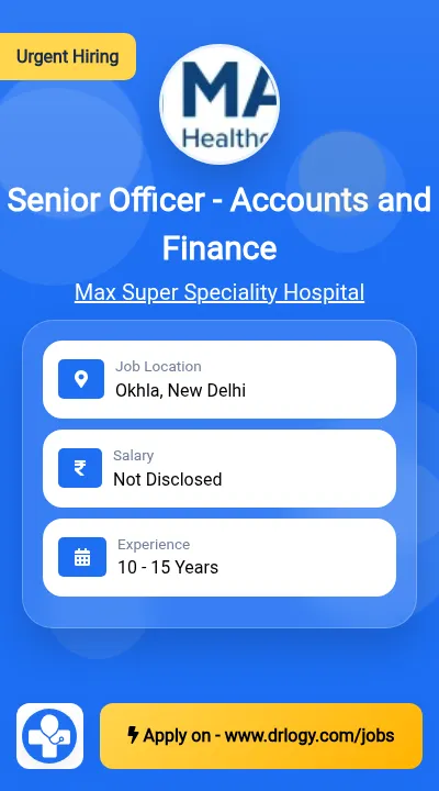 Senior Officer - Accounts and Finance