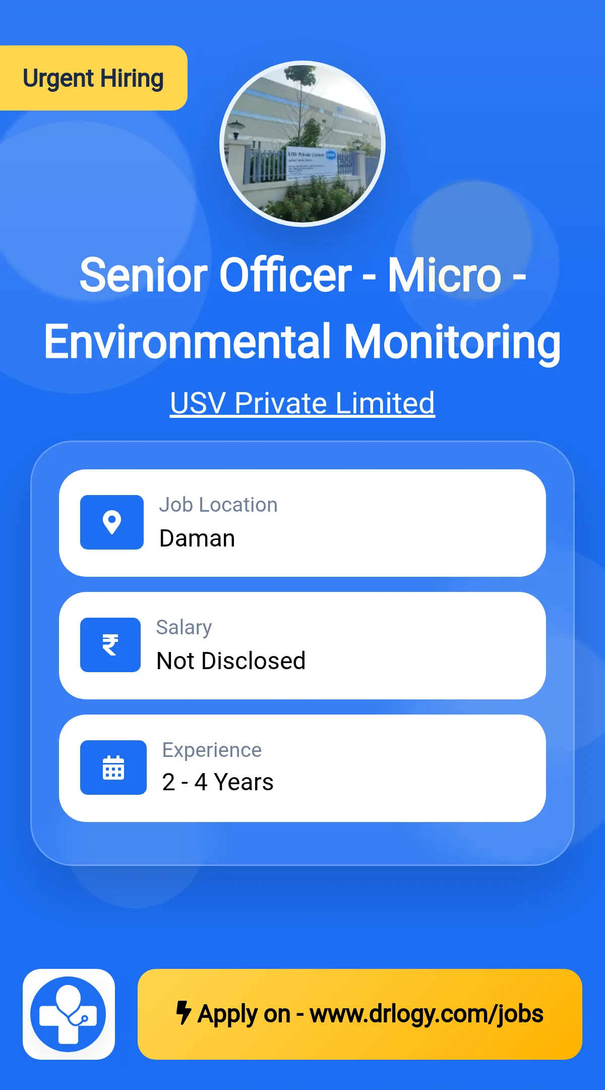 Senior Officer - Micro - Environmental Monitoring