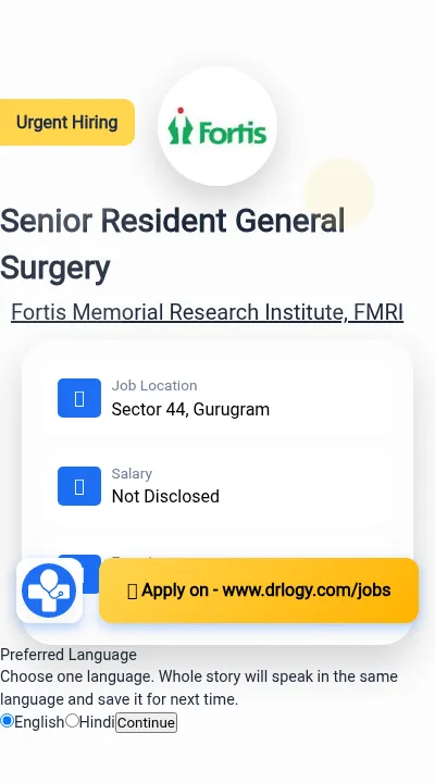 Senior Resident General Surgery
