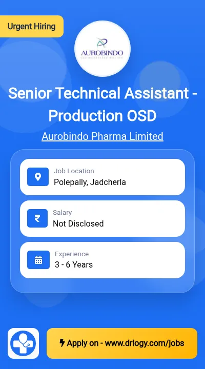Senior Technical Assistant - Production OSD