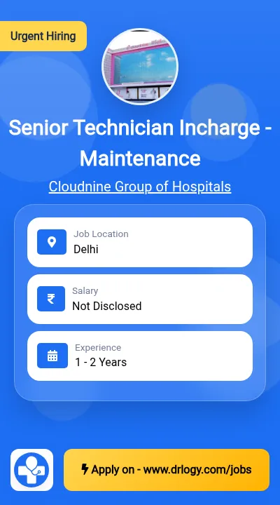 Senior Technician Incharge - Maintenance