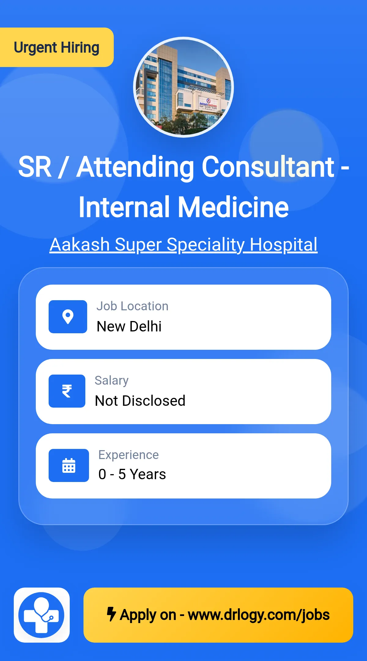 SR / Attending Consultant - Internal Medicine