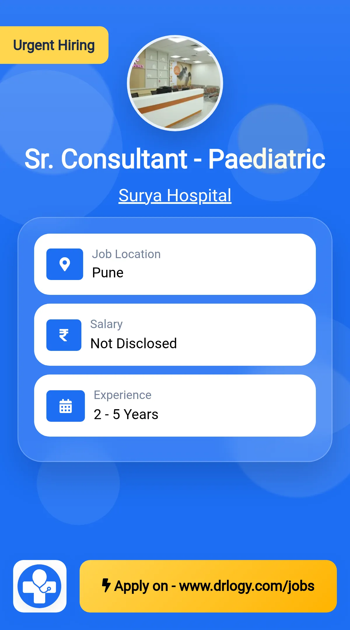 Sr. Consultant - Paediatric