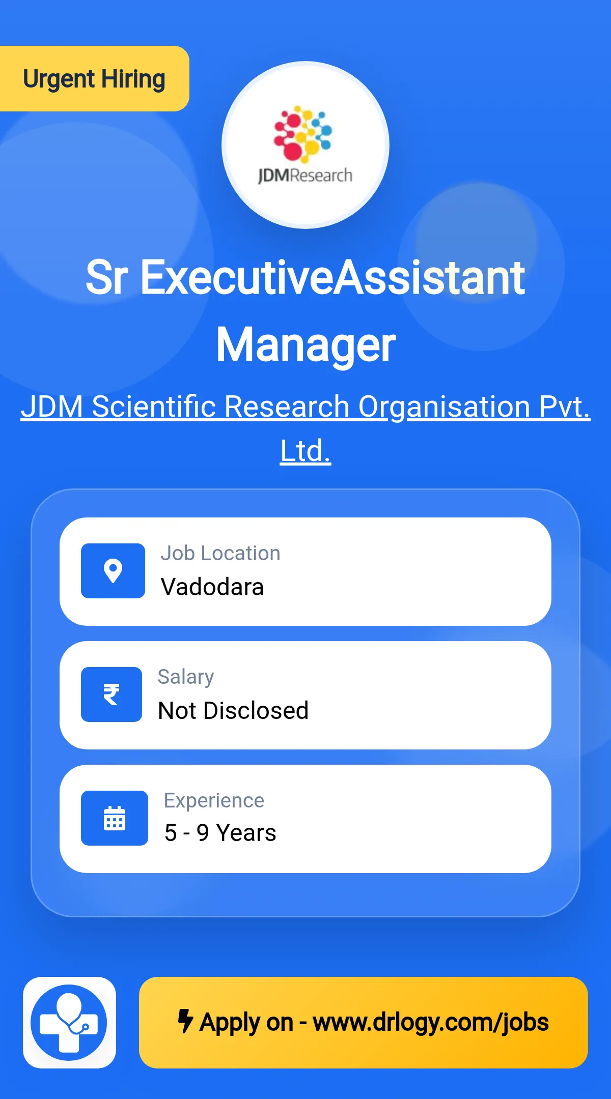 Sr ExecutiveAssistant Manager