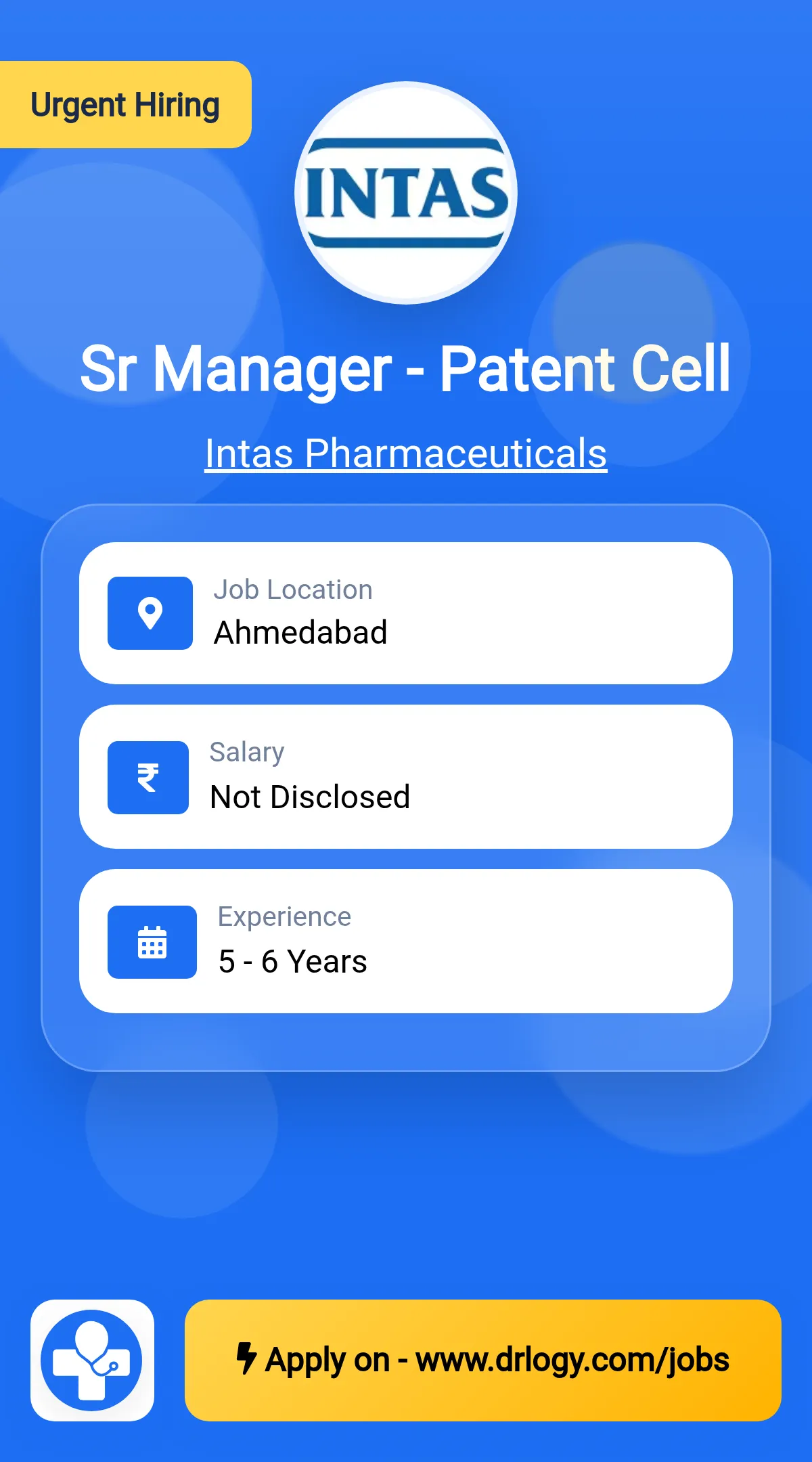 Sr Manager - Patent Cell
