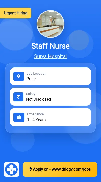 Staff Nurse Job in Pune at Surya Hospital