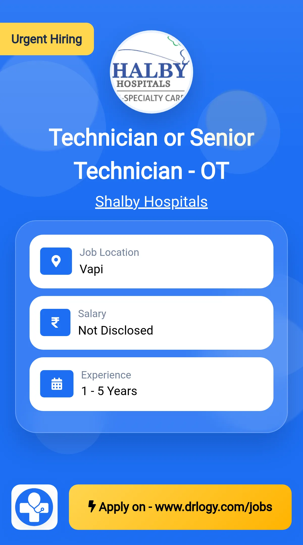 Technician or Senior Technician - OT