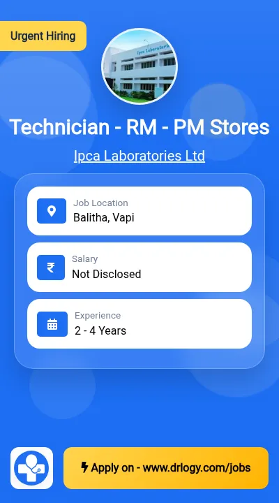 Technician - RM - PM Stores