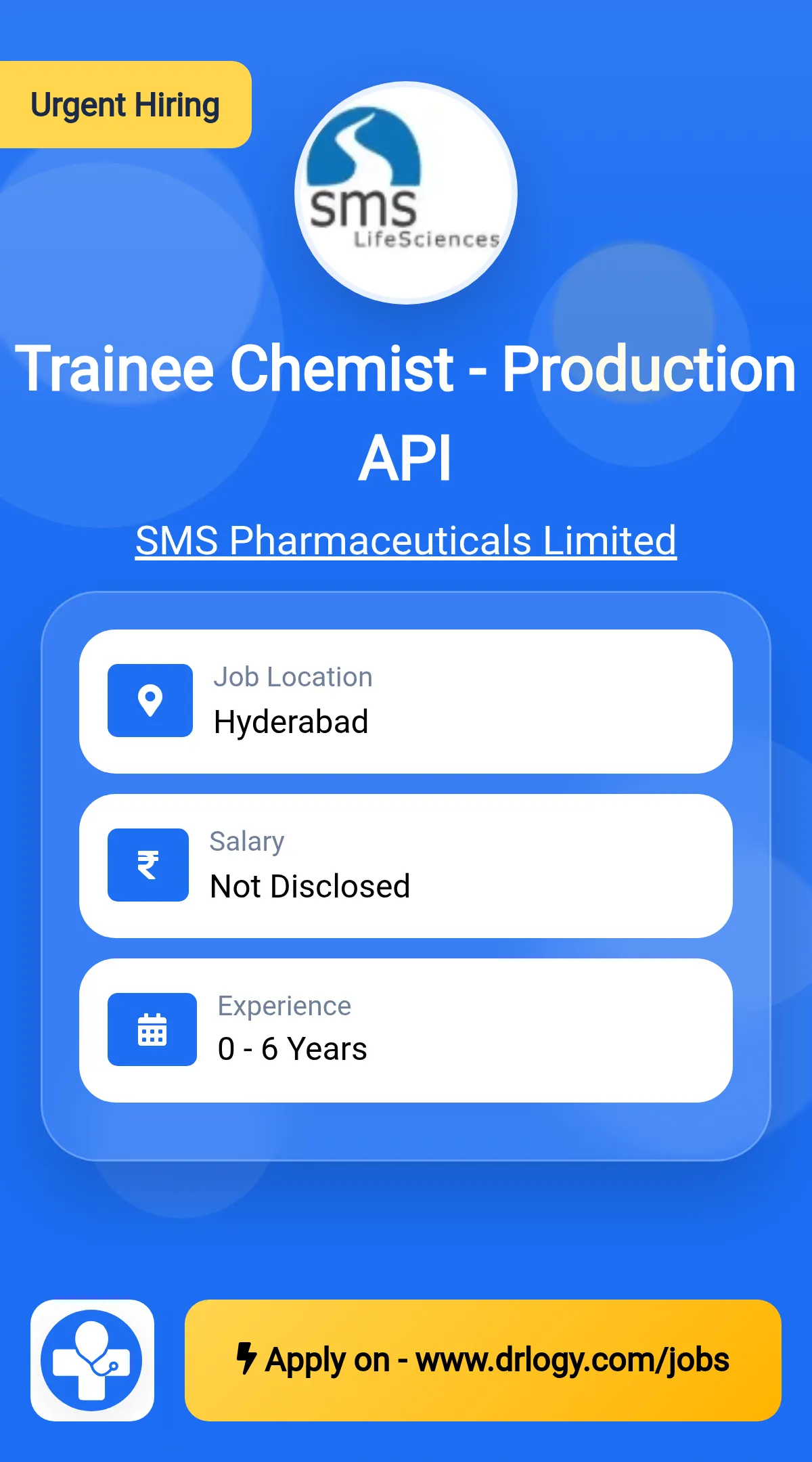 Trainee Chemist - Production API